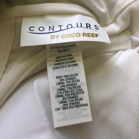 COCO REEF CONTOURS Retail $134 Black Tummy Control Underwire One Piece 16/40C - Picture 7 of 8